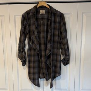Legendary Whitetails Men's Plaid Shirt - Black and Brown